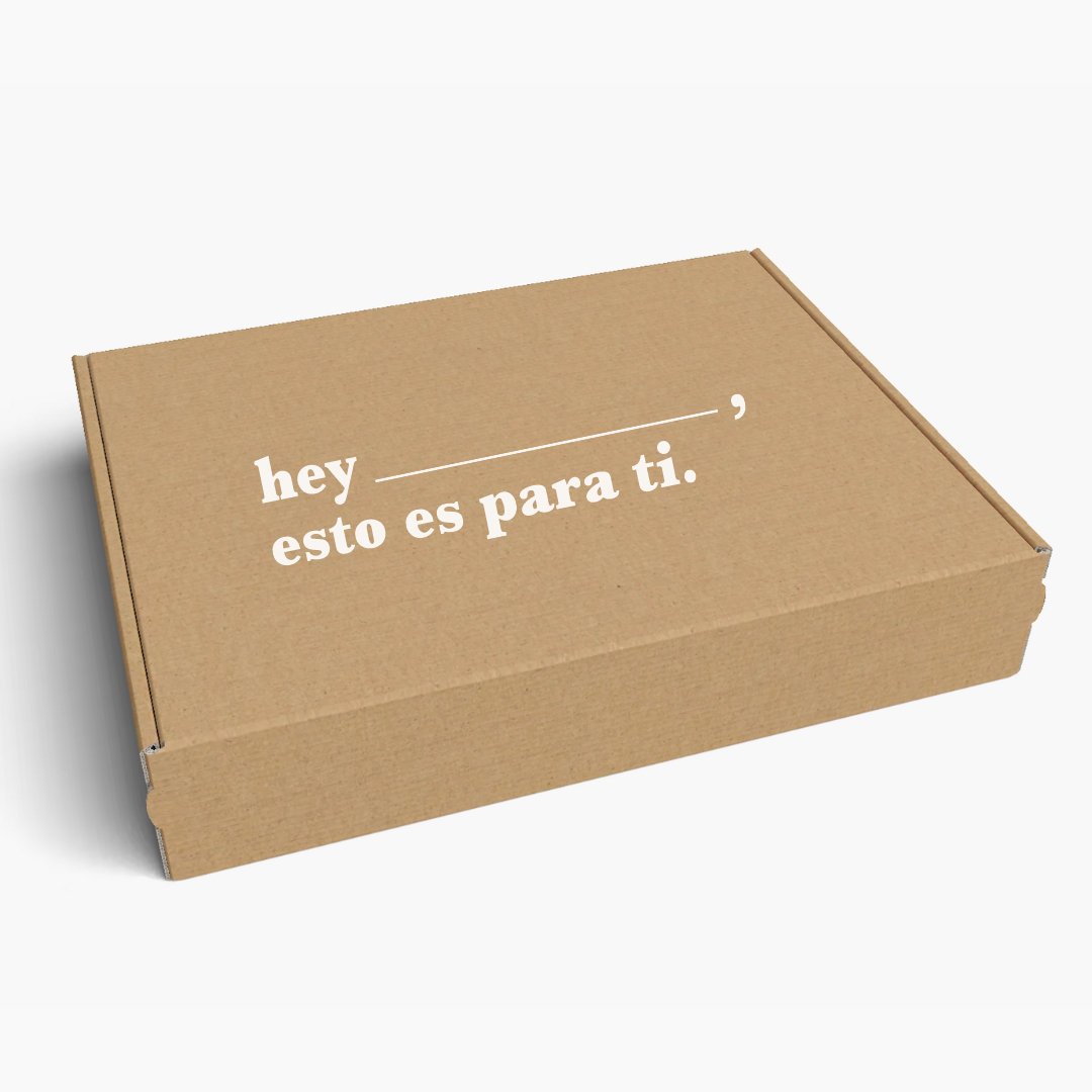 L (39x27x8cm) - Caja de Cartón Autoarmable para Delivery - Pyme Love