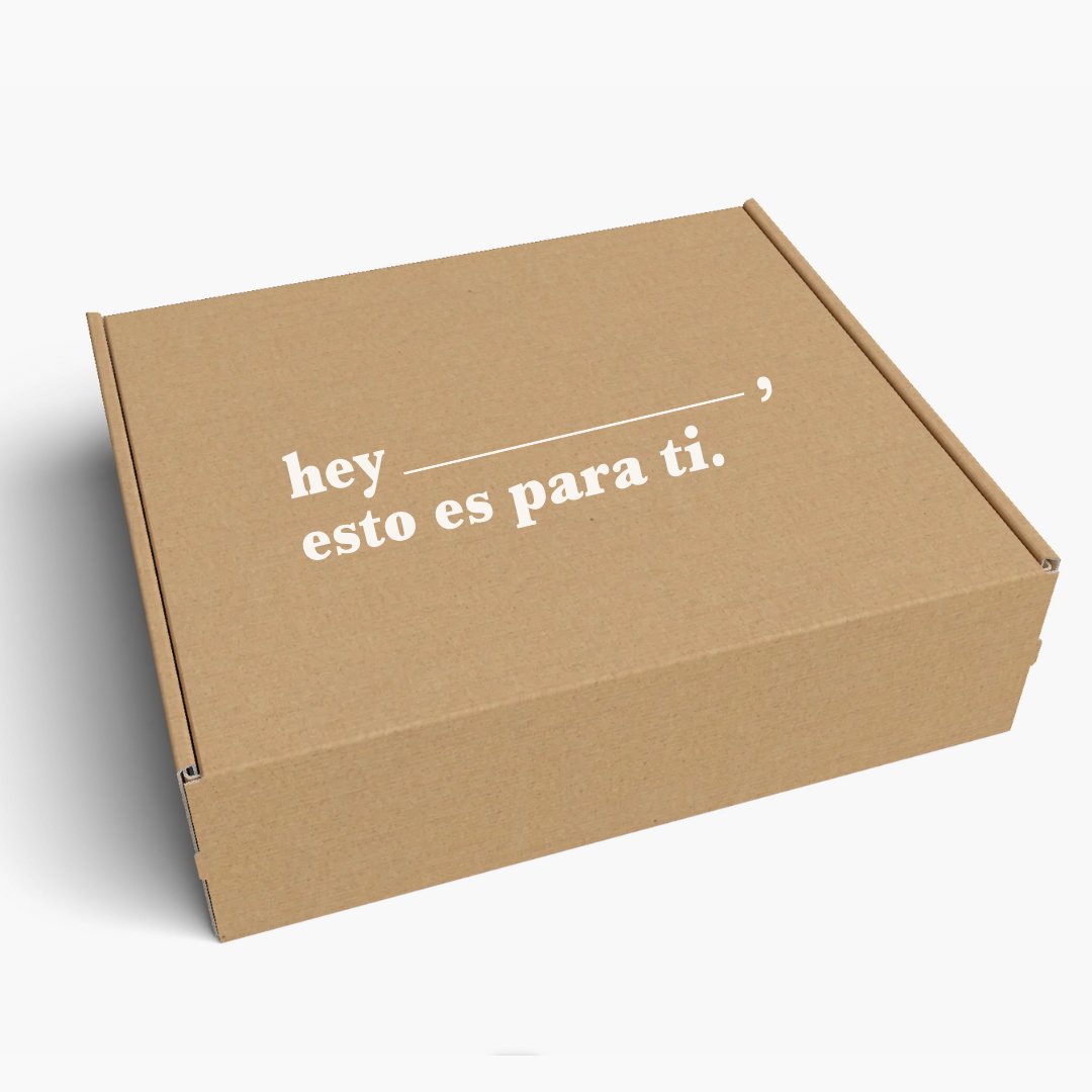 M (25x20x7cm) - Caja de Cartón Autoarmable para Delivery - Pyme Love